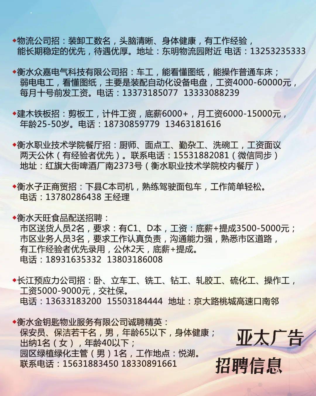 洛阳焊工最新招聘信息